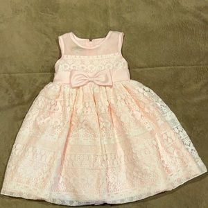 Brand New Little Girl Pink Evening Dress